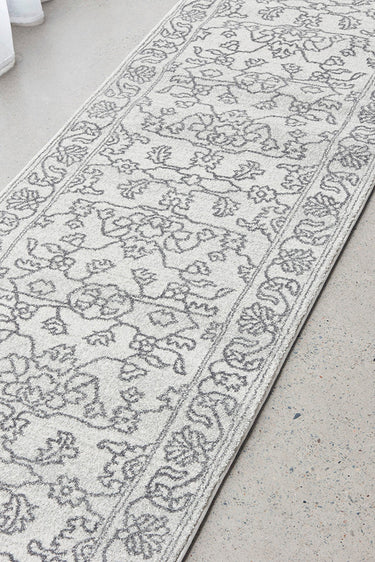 Bjorn Paradise Grey Two-Tone Modern Hallway Runner Rug